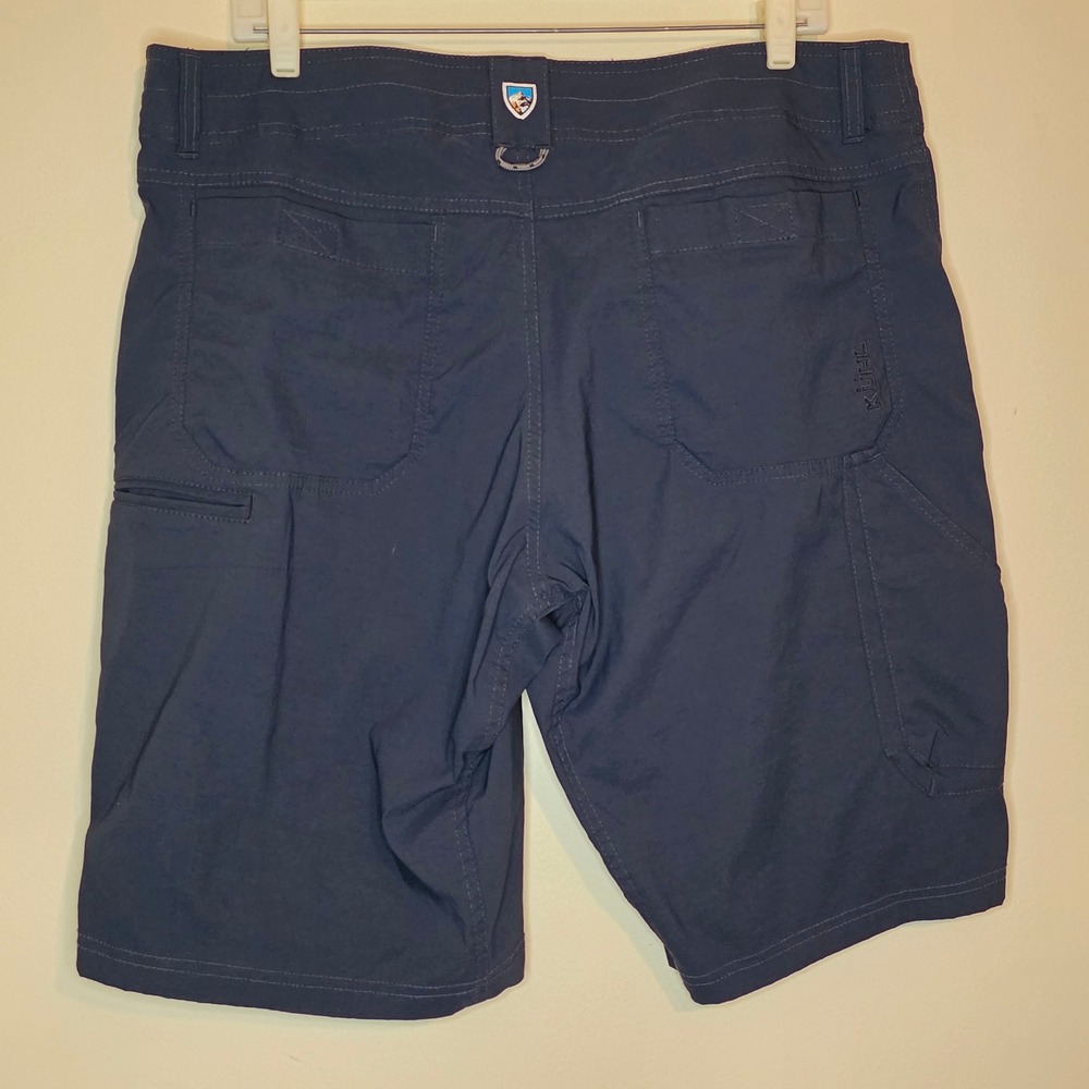 KUHL Mens Blue Nylon Spandex Hiking Cargo Shorts Gorpcore 5121 Size 37 *Measured - Picture 3 of 14